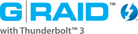 G-RAID with Thunderbolt 3